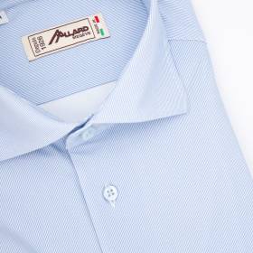 Chemise stretch rayée milleraies ciel