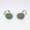 Lunettes de soleil rondes AA transparent silver vert