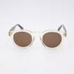 Lunettes de soleil rondes AA champagne silver marron