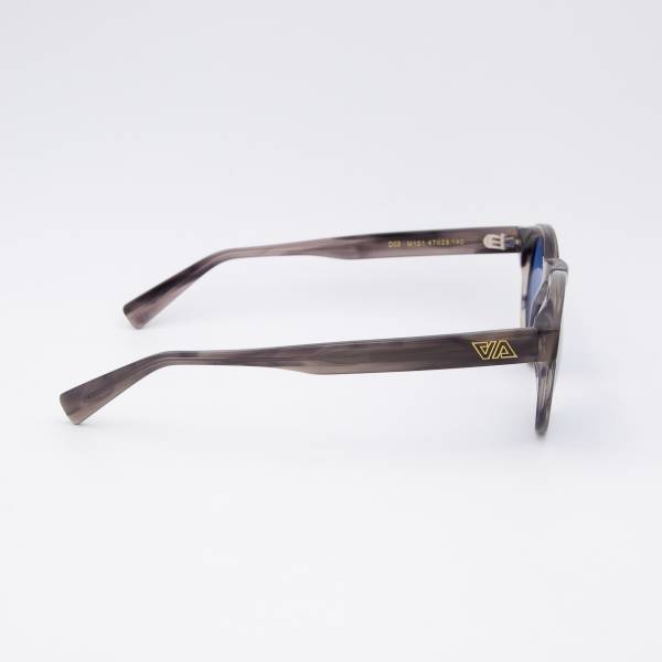 Lunettes de soleil rondes AA silver silver azur