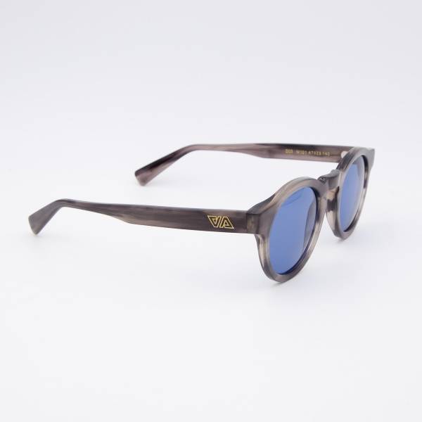 Lunettes de soleil rondes AA silver silver azur