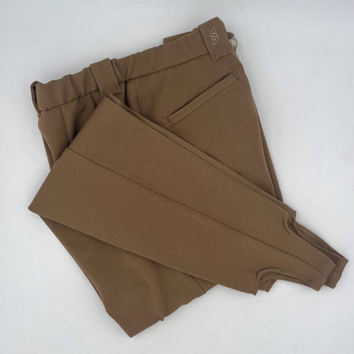 Fuseau ville gabardine camel