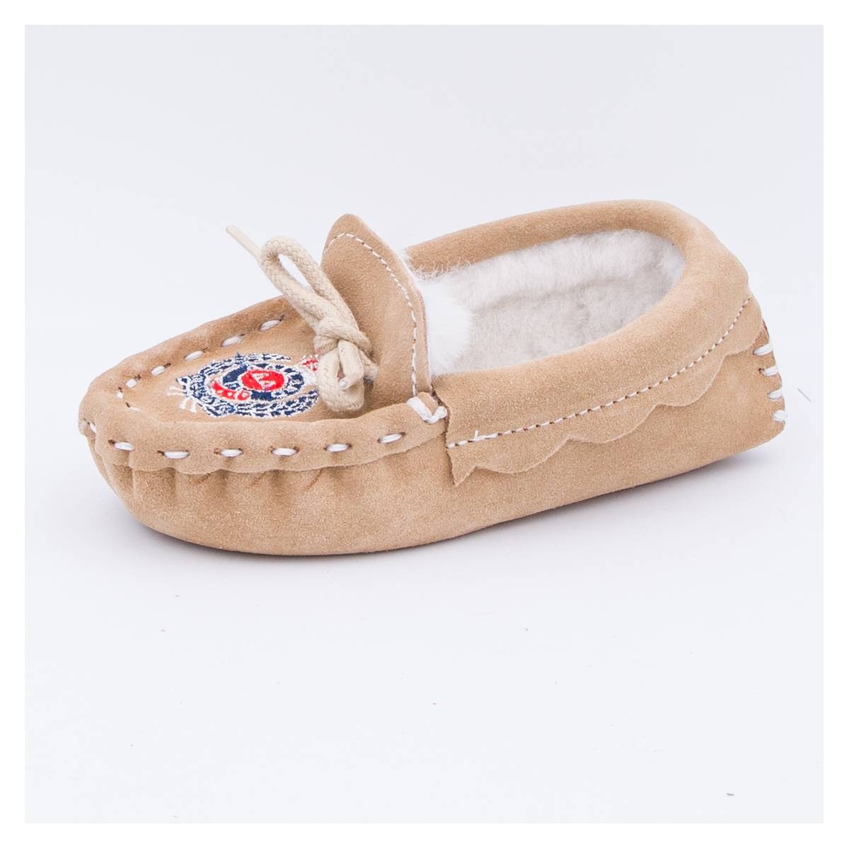 Chaussons mouton enfants sable