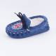 Chaussons mouton enfants bleu acier