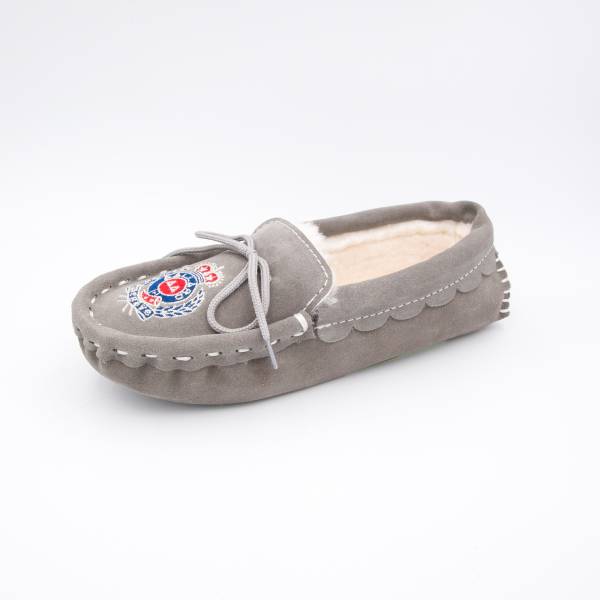 Chaussons mouton brodés AAllard Megève souris