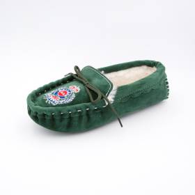 Chaussons mouton brodés AAllard Megève sapin