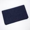 Echarpe chevrons en cashmere dark blue denim .