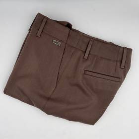 Pantalon coupe large Femme taupe