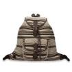 Sac à dos motifs indiens brun beige .