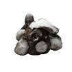 Peluche chien dormeur en orylag gris . .