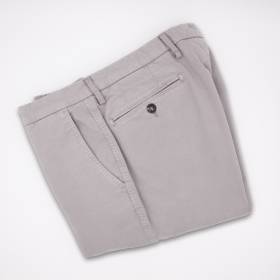 Pantalon coton à poches américaines gris