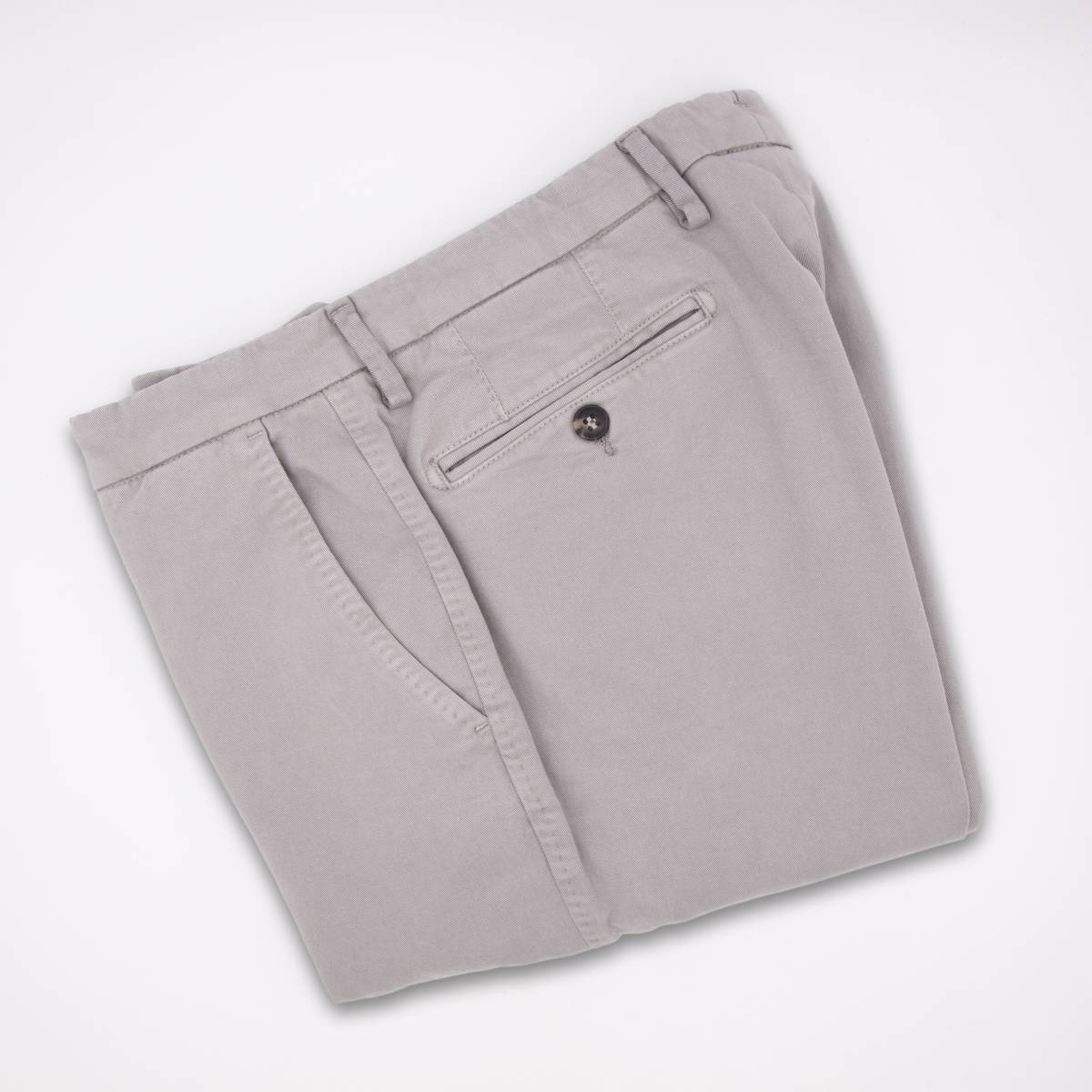 Pantalon coton à poches américaines gris
