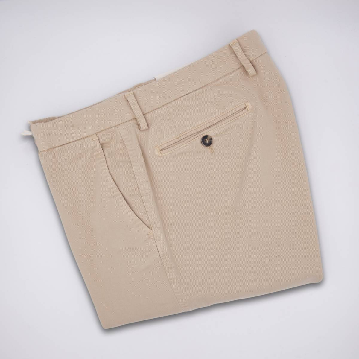 Pantalon coton à poches américaines beige