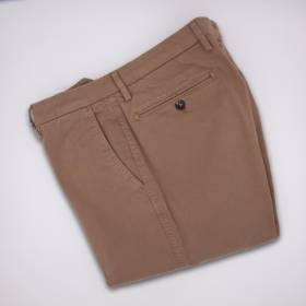 Pantalon coton à poches américaines taupe