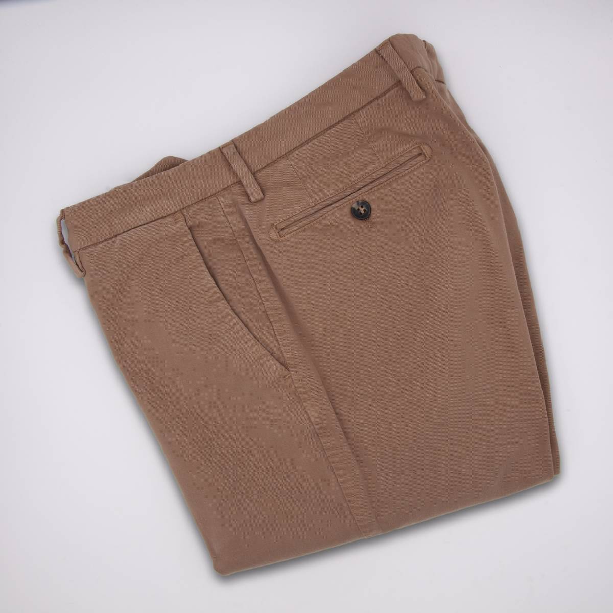 Pantalon coton à poches américaines taupe