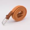 Ceinture élastique tressée AAllard orange beige camel