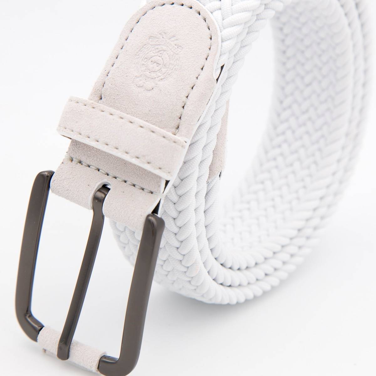 Ceinture tressée unie blanc blanc blanc