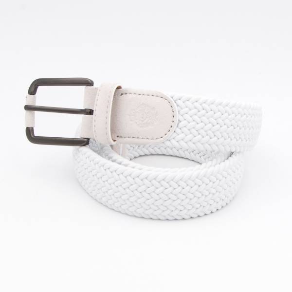Ceinture tressée unie blanc blanc blanc