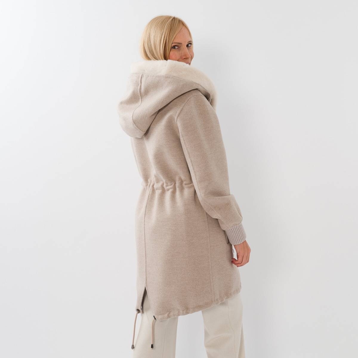 Twin coat int vison sable écru