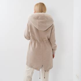 Twin coat int vison sable écru