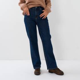 Jeans large denim dark blue