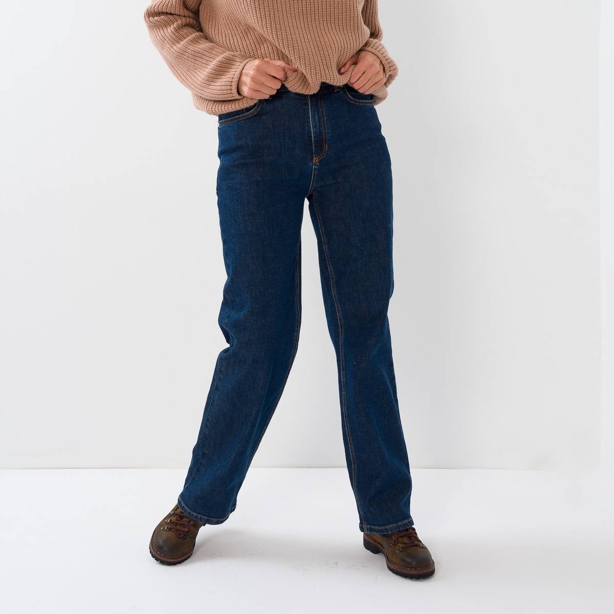 Jeans large denim dark blue