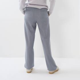 Pantalon large en cashmere denim