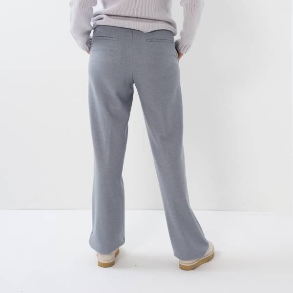Pantalon large en cashmere denim