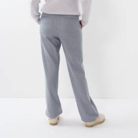 Pantalon large en cashmere denim