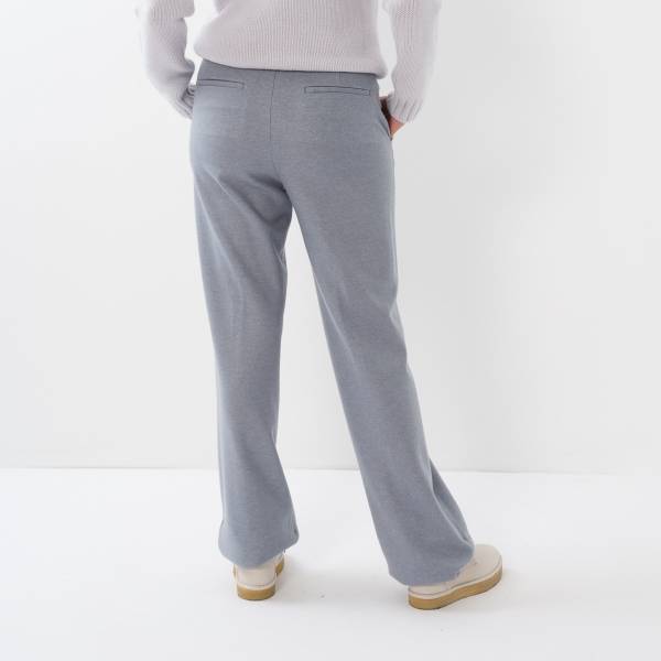 Pantalon large en cashmere denim