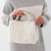 Petit sac cabas en mouton bianco . .