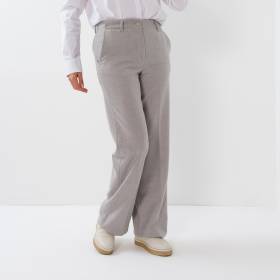 Pantalon large gris argent