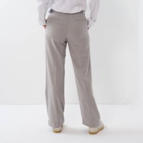 Pantalon large gris argent