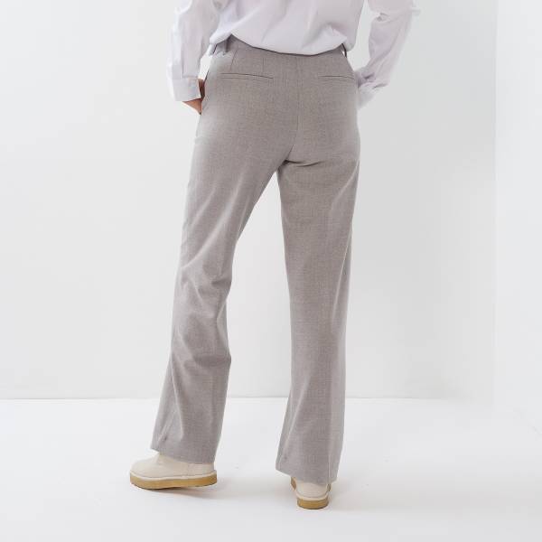 Pantalon large gris argent