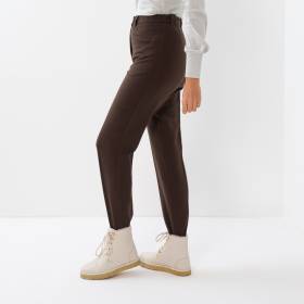Fuseau ville gabardine dark brown