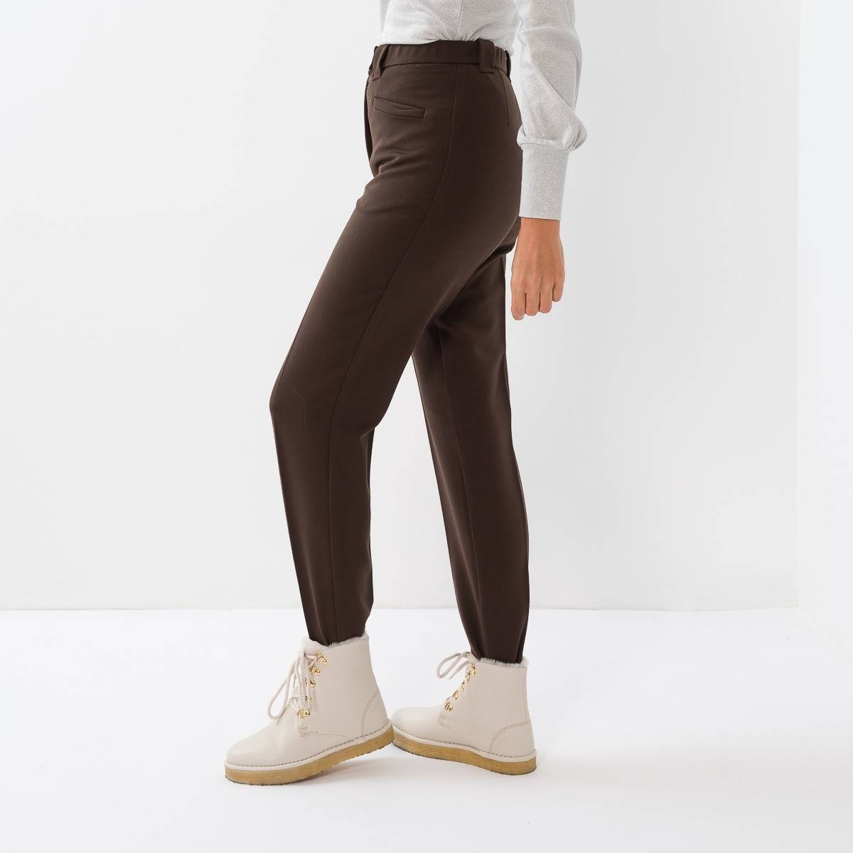 Fuseau ville gabardine dark brown