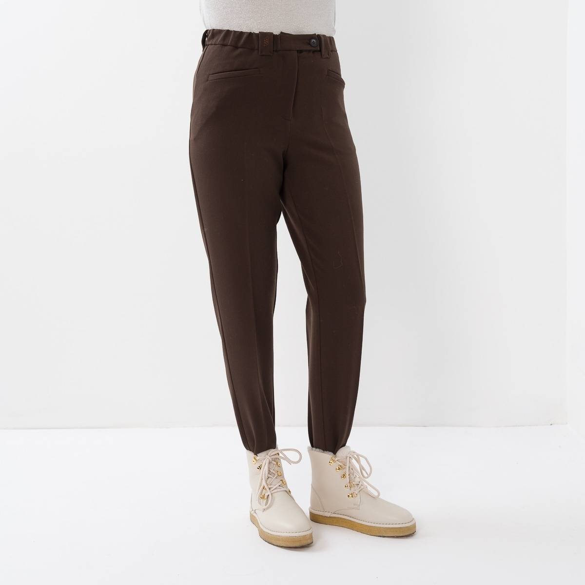 Fuseau ville gabardine dark brown