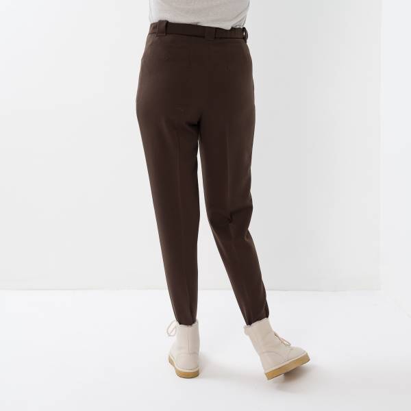 Fuseau ville gabardine dark brown