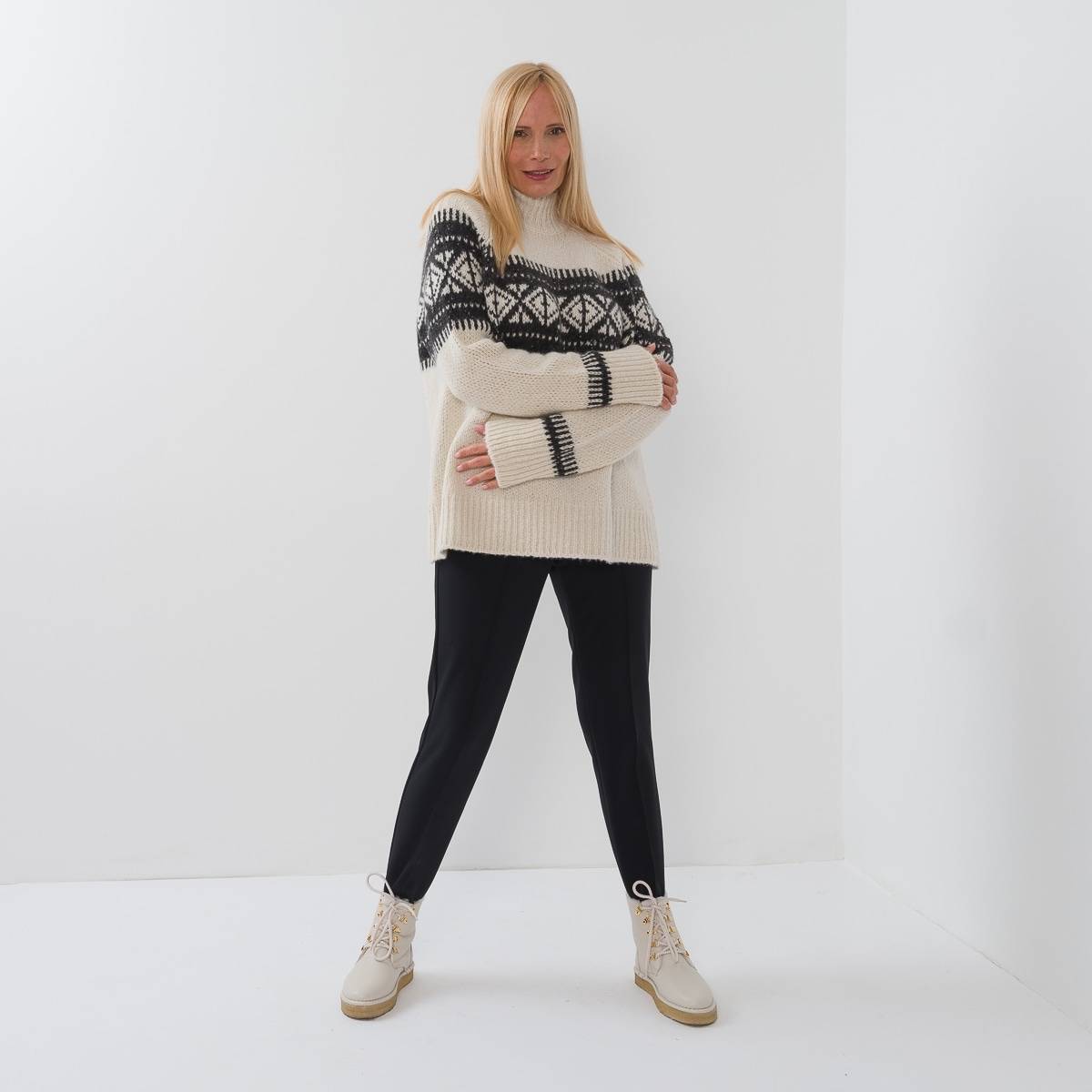 Fuseau ville gabardine noir