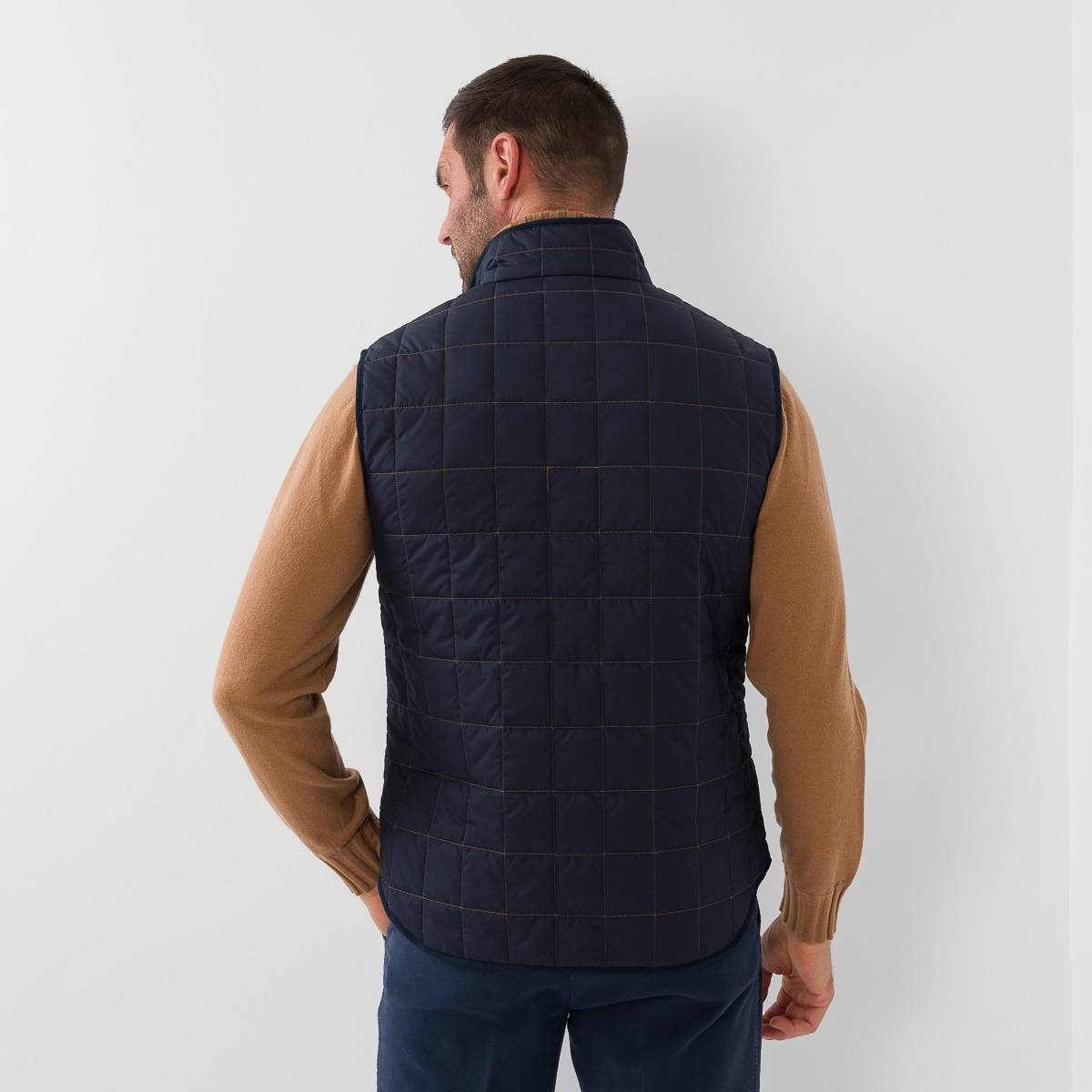 Gilet sans manches matelassé marine kaki kaki