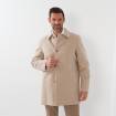 Manteau impermeable reversible beige écru