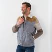 Gilet stampé en jeans denim denim