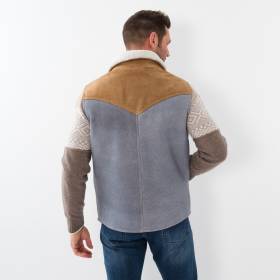 Gilet stampé en jeans denim denim