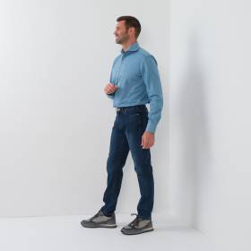 Chemise coton effet jeans denim