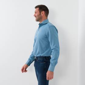 Chemise coton effet jeans denim
