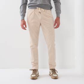 Pan velours lacet pince beige