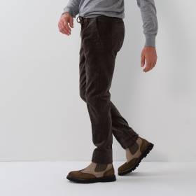 Pan velours lacet pince brun
