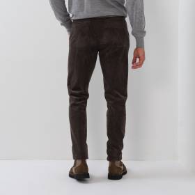 Pan velours lacet pince brun