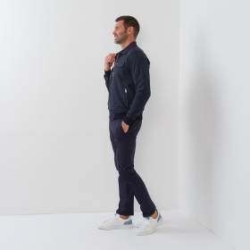 Blouson poches sahrienne en polyamide marine