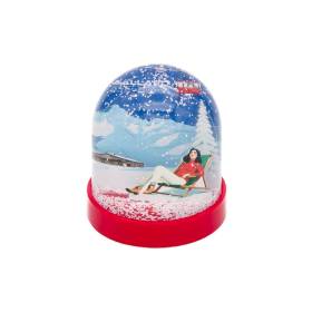 Boule à neige bain de soleil Alpette rouge